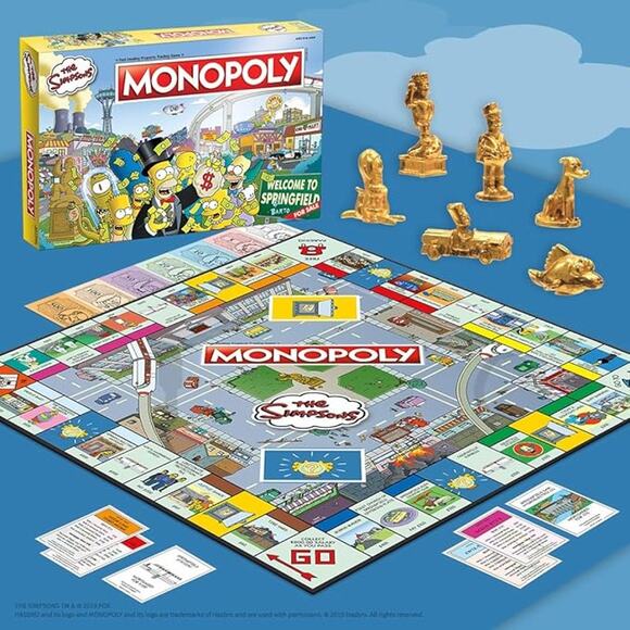 NWT USAopoly Monopoly The Simpsons Board Game |Classic Themed Edition - Picture 3 of 7